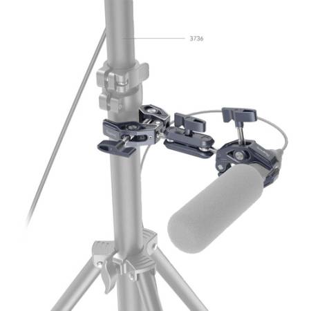 SmallRig 4103B - Super Clamp z zaciskami, przykład użycia